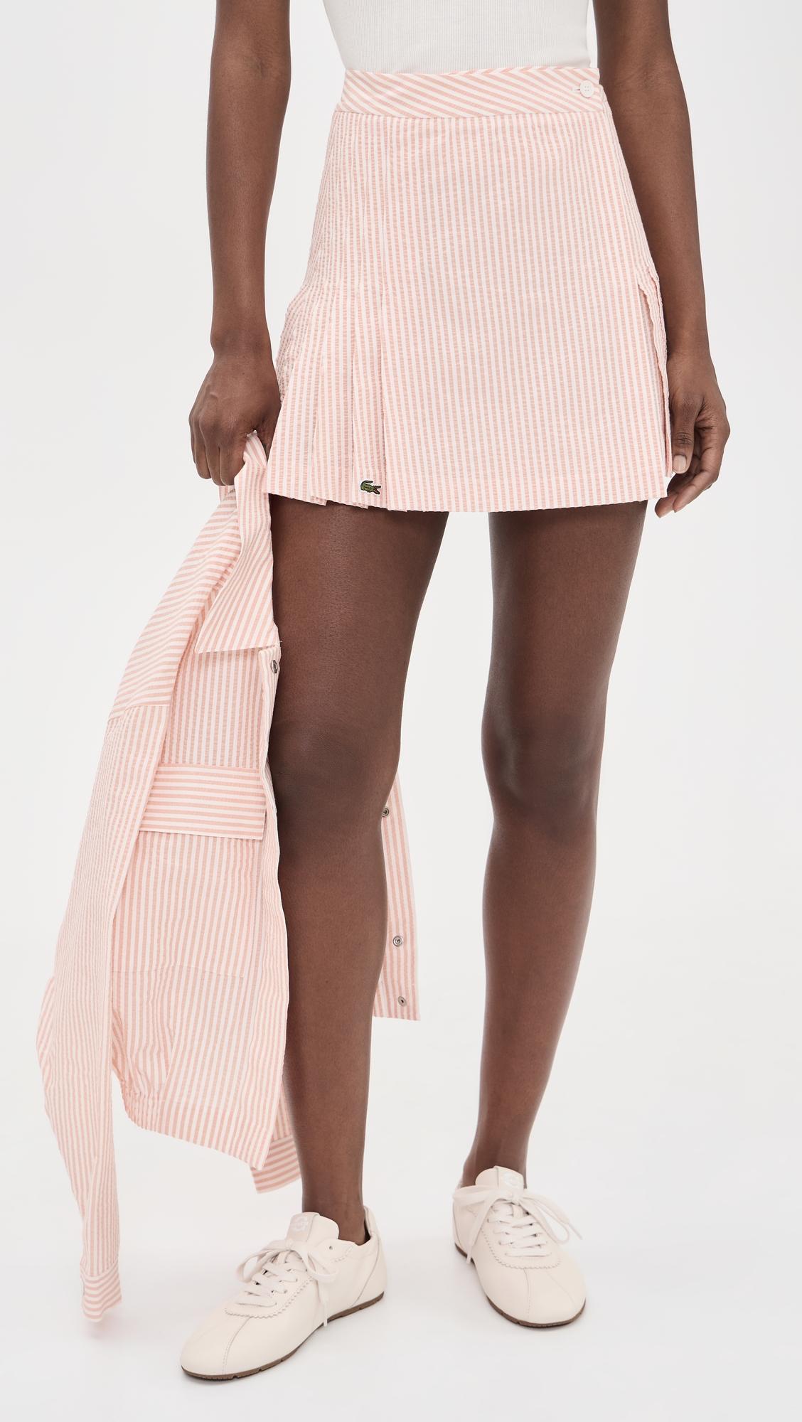 Seersucker Skirt by LACOSTE