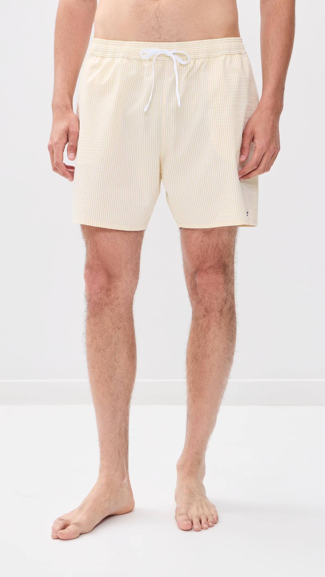 Seersucker Swim Shorts by LACOSTE