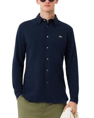 Slim Fit Cotton Piqu&eacute; Shirt by LACOSTE