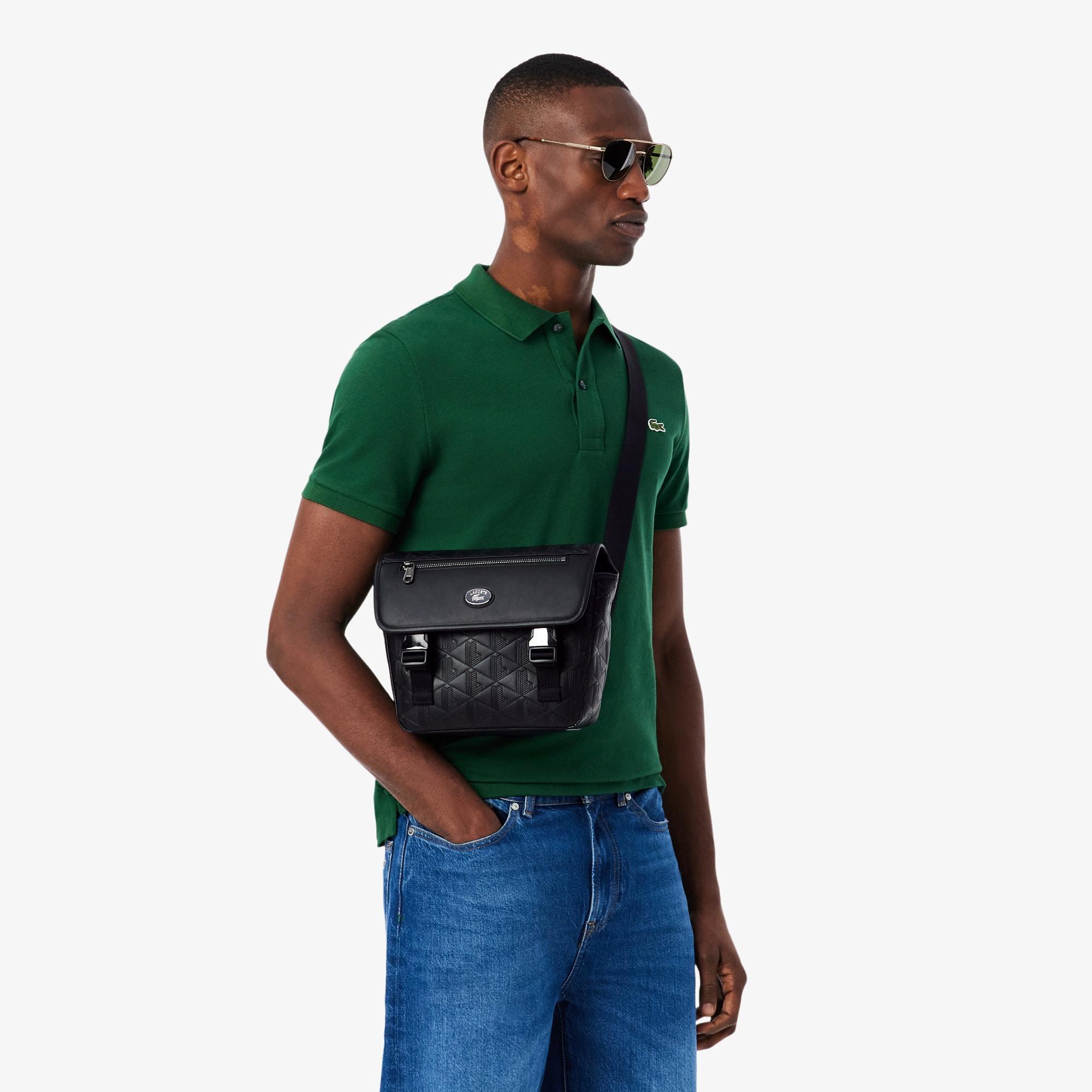 Small Monogram Messenger Bag by LACOSTE