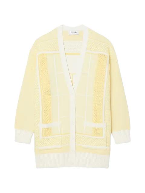 Tennis Court-jacquard cardigan by LACOSTE