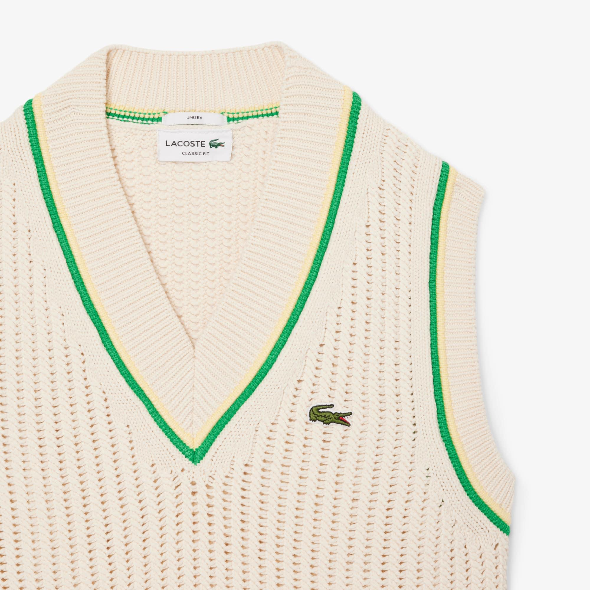 Unisex Crochet Effect Sweater Vest by LACOSTE