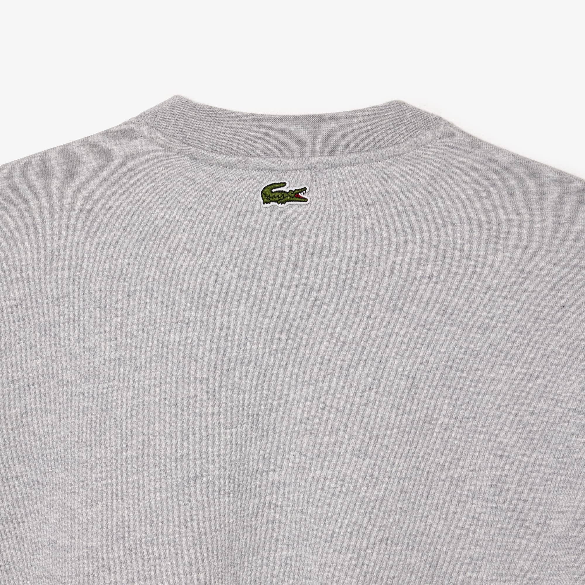 Unisex Fleece Crew Neck Print Sweatshirt by LACOSTE