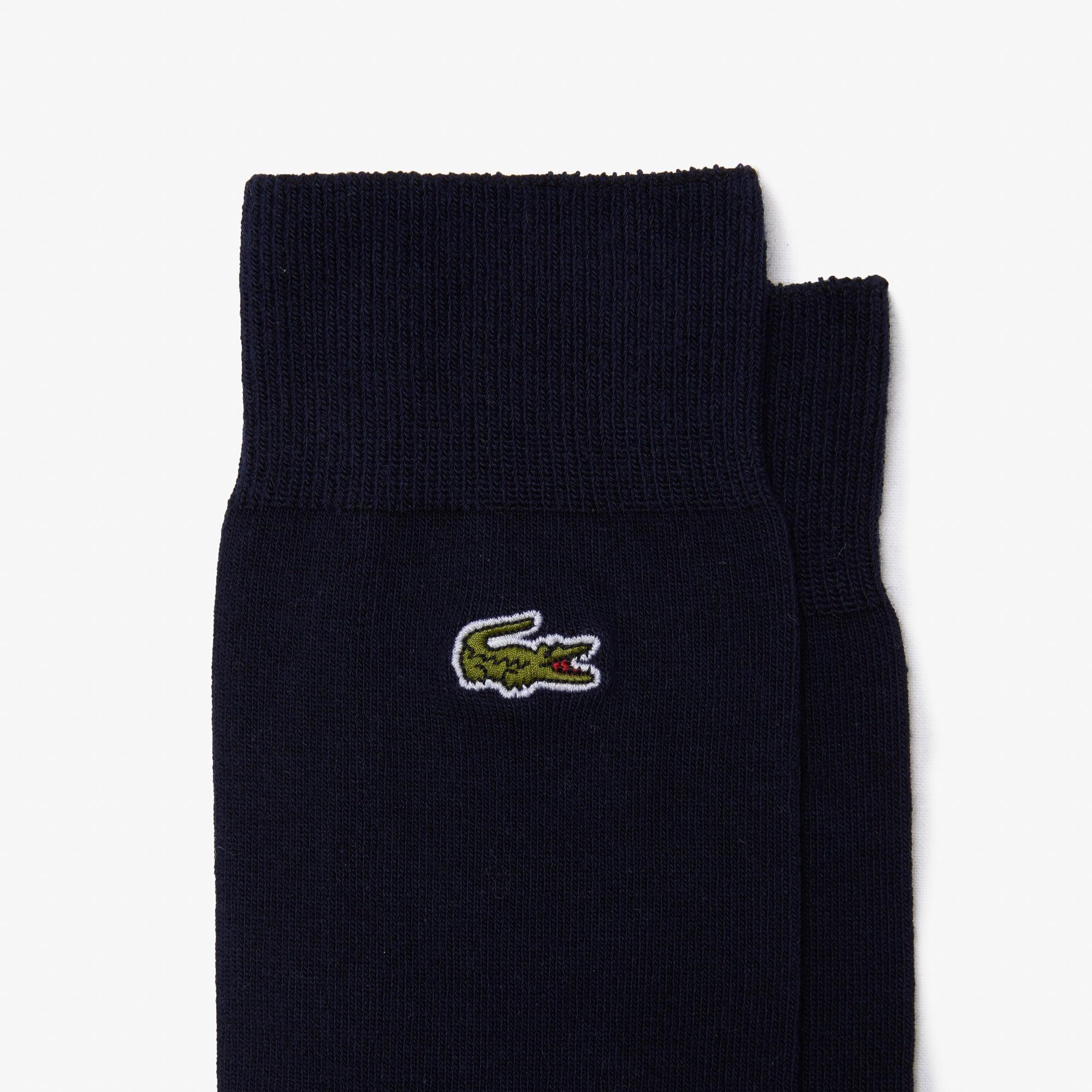Unisex Long Cotton Marl Socks by LACOSTE