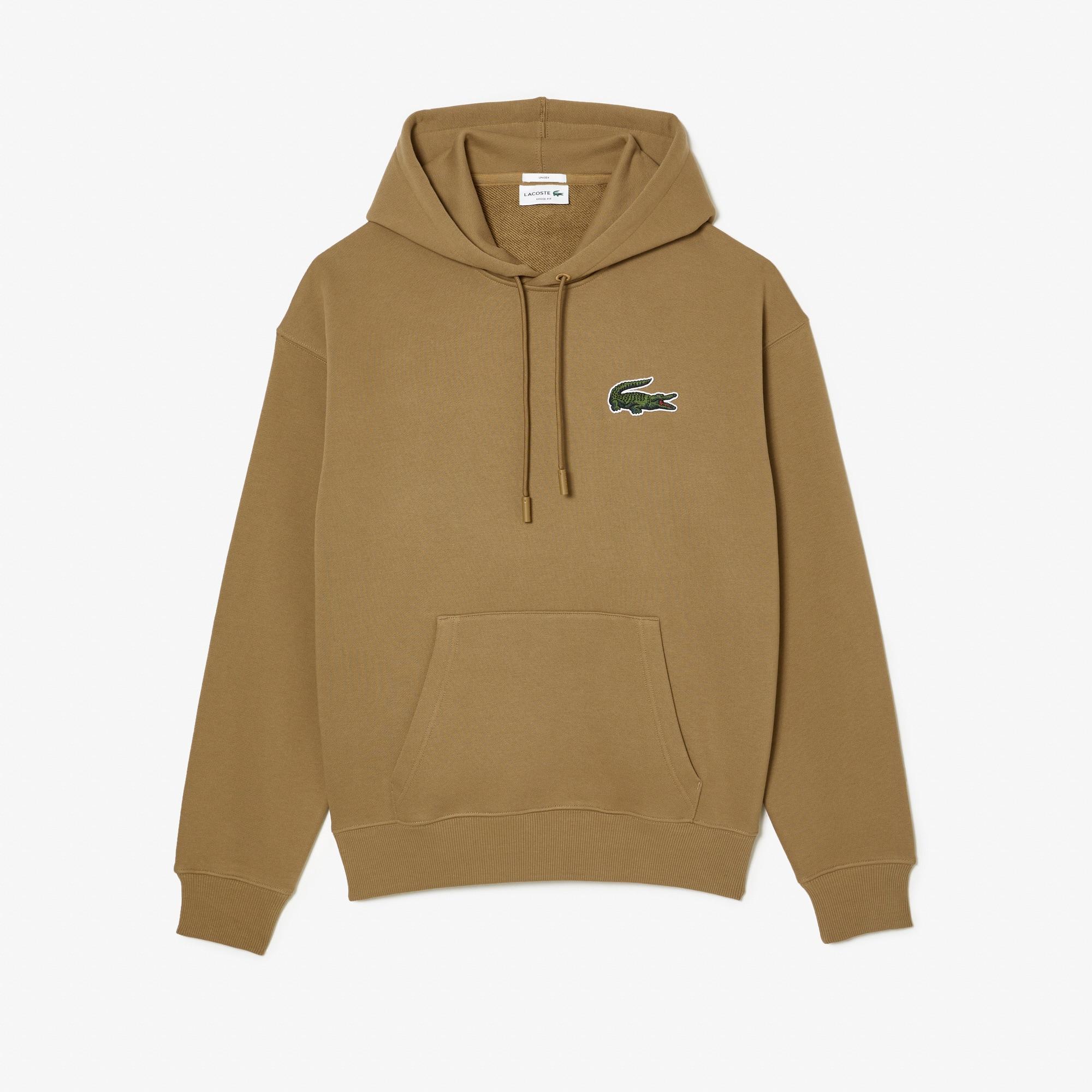 Unisex Loose Fit Fleece Hoodie by LACOSTE