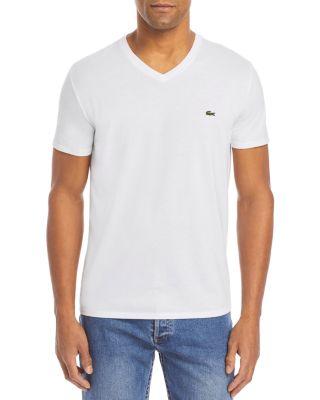 V-Neck Pima Cotton Tee by LACOSTE