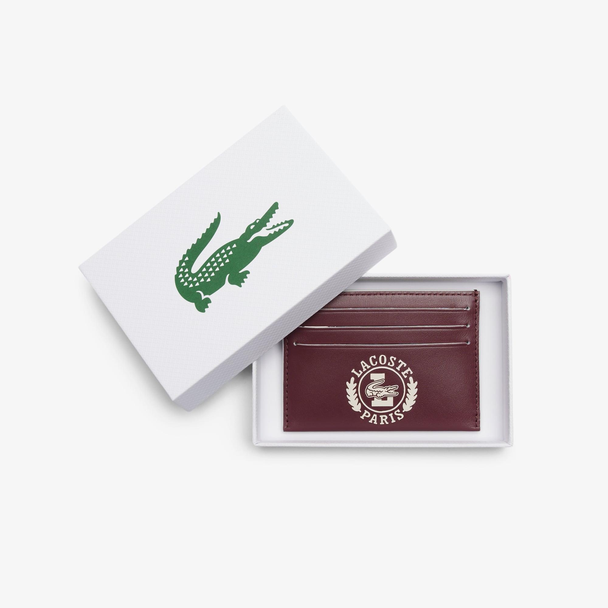 Vintage Logo FG Leather Card Holder by LACOSTE