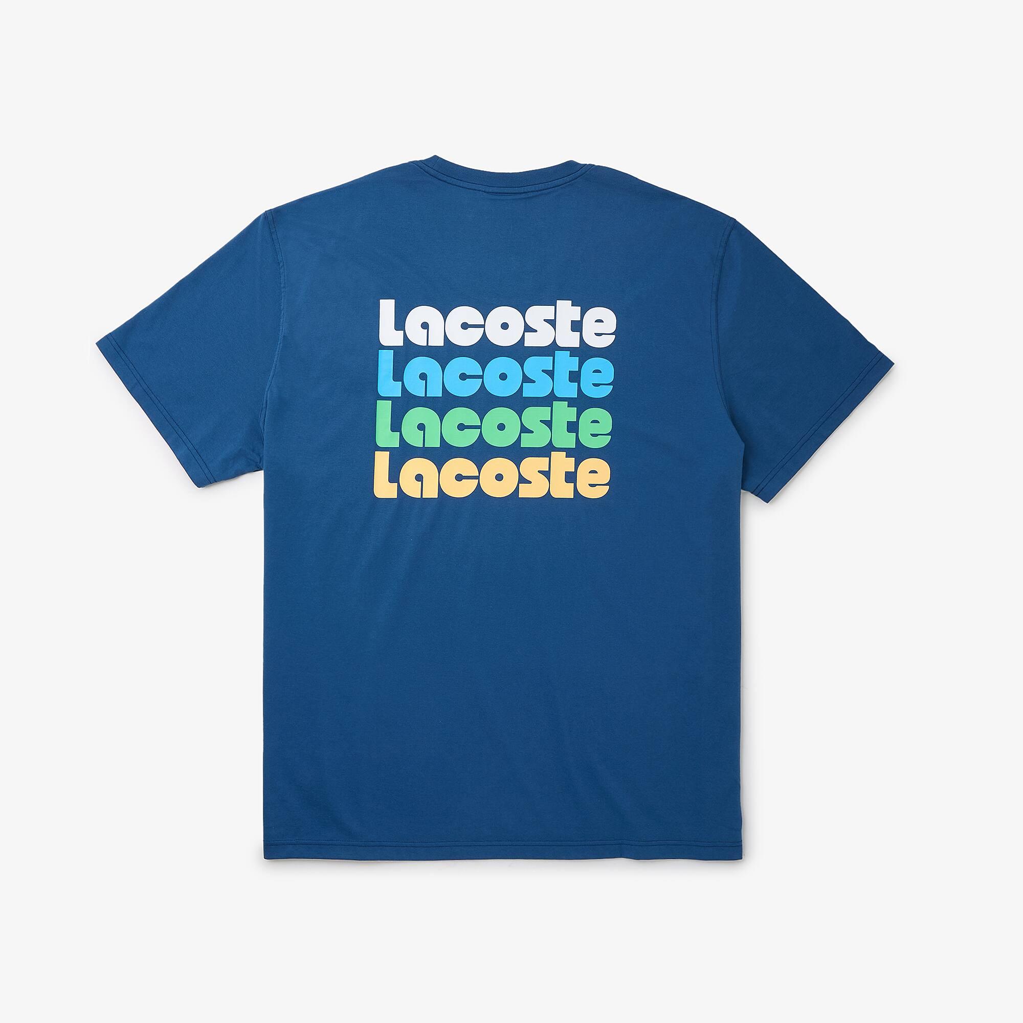 Washed Effect Print T-shirt – Plus Size – Big by LACOSTE