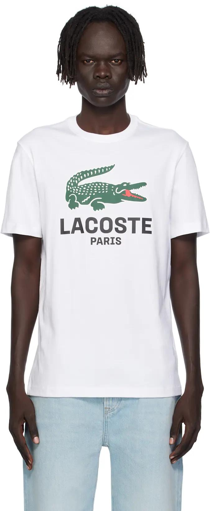 White Croc Originals T-shirt by LACOSTE