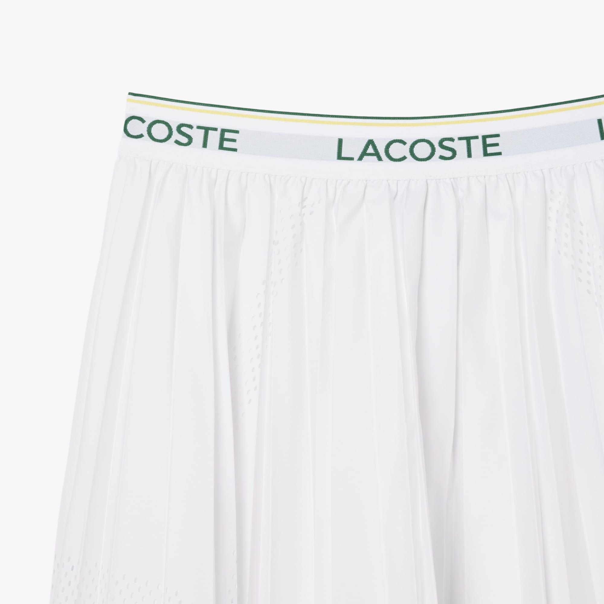 Women's Asymmetric Pleated Midi Skirt by LACOSTE