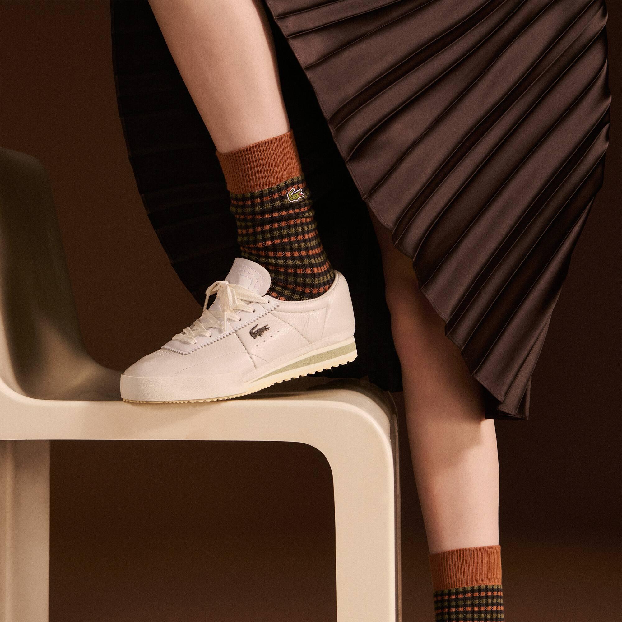 Women's Aura Leather Sneakers by LACOSTE