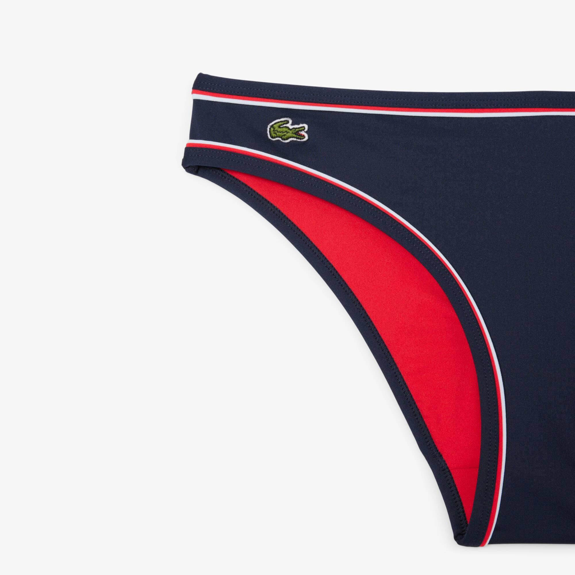 Women's Contrast Trim Swim Bottoms by LACOSTE
