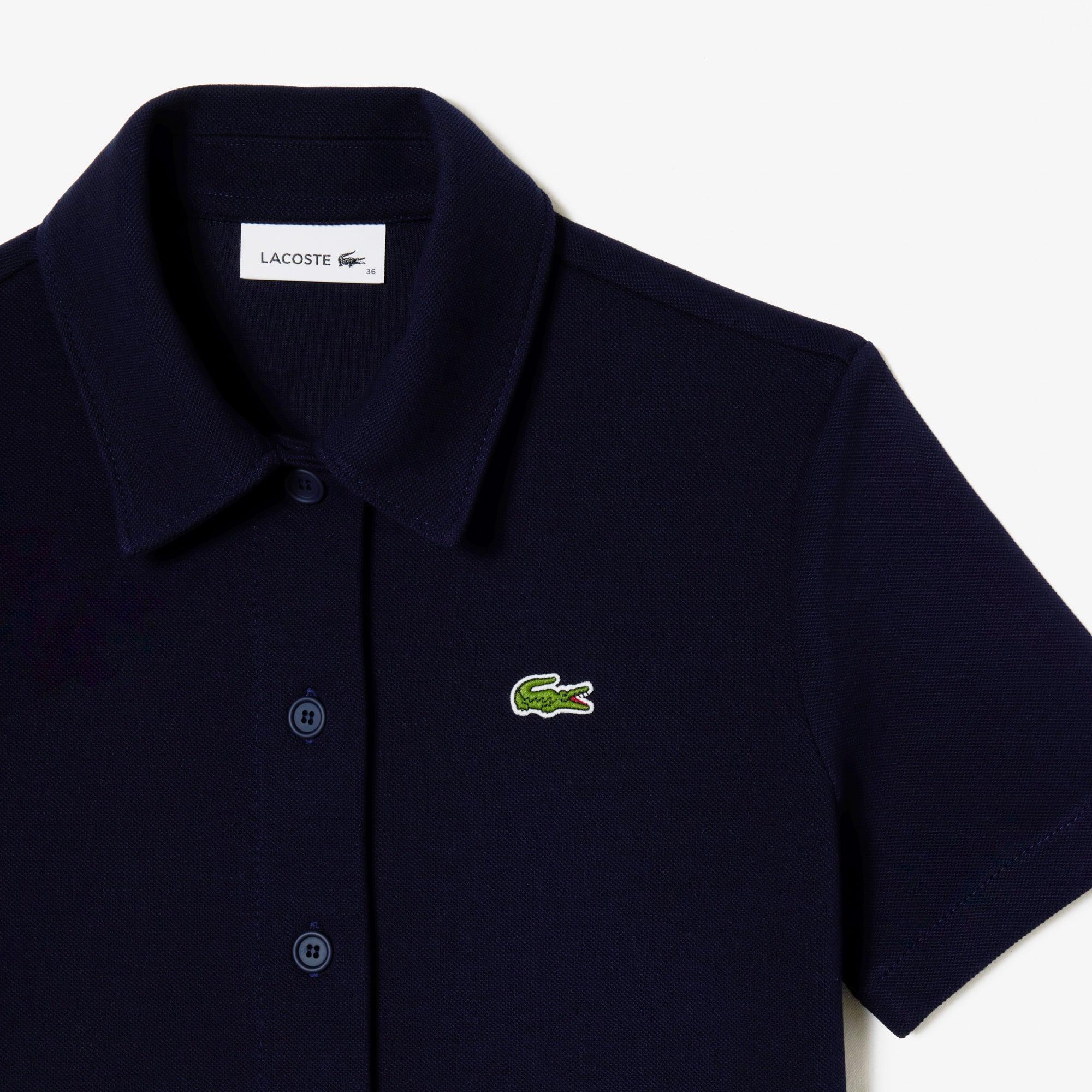 Women's Heavy Piqué Buttoned Polo Dress by LACOSTE