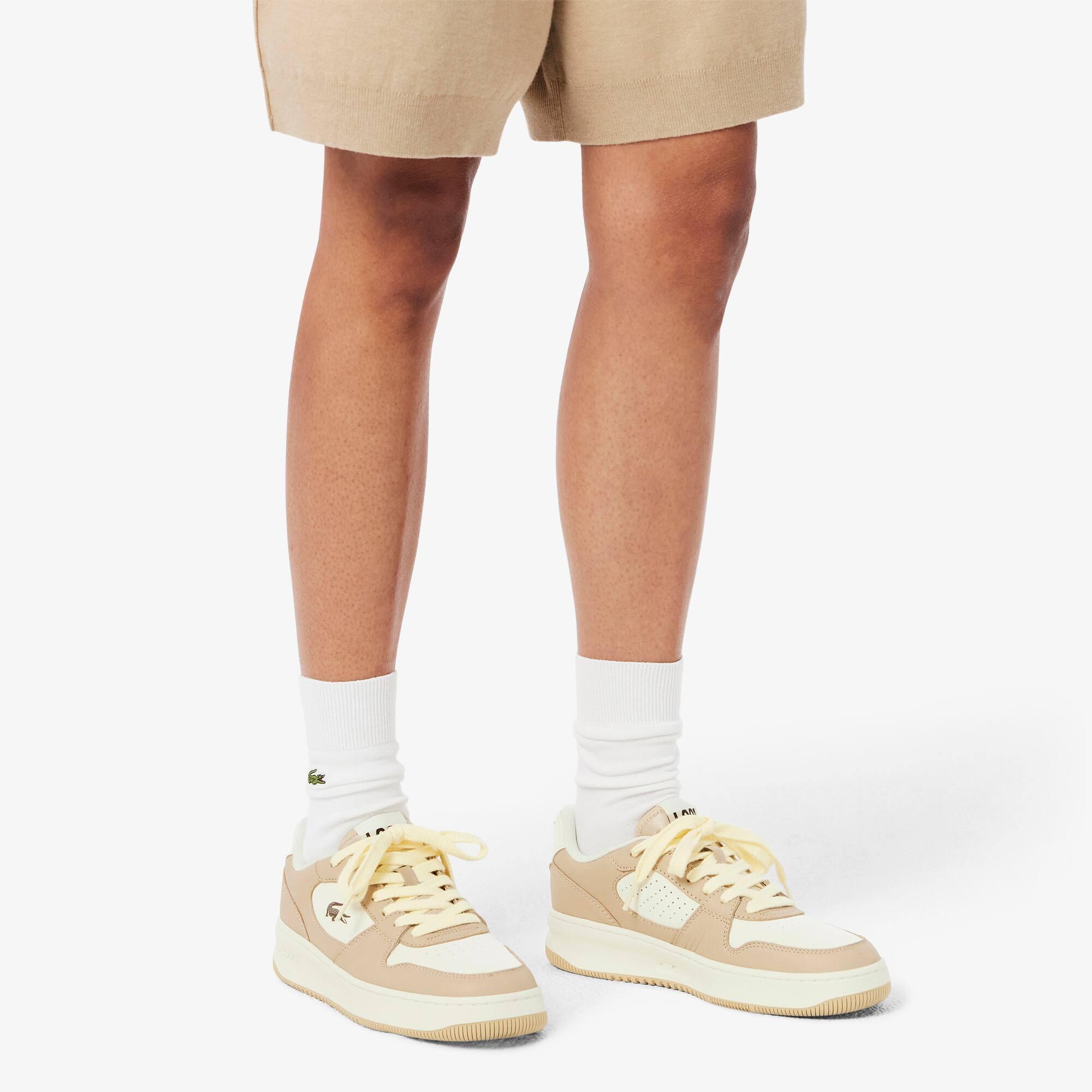 Women's L001 Set Leather Sneakers by LACOSTE