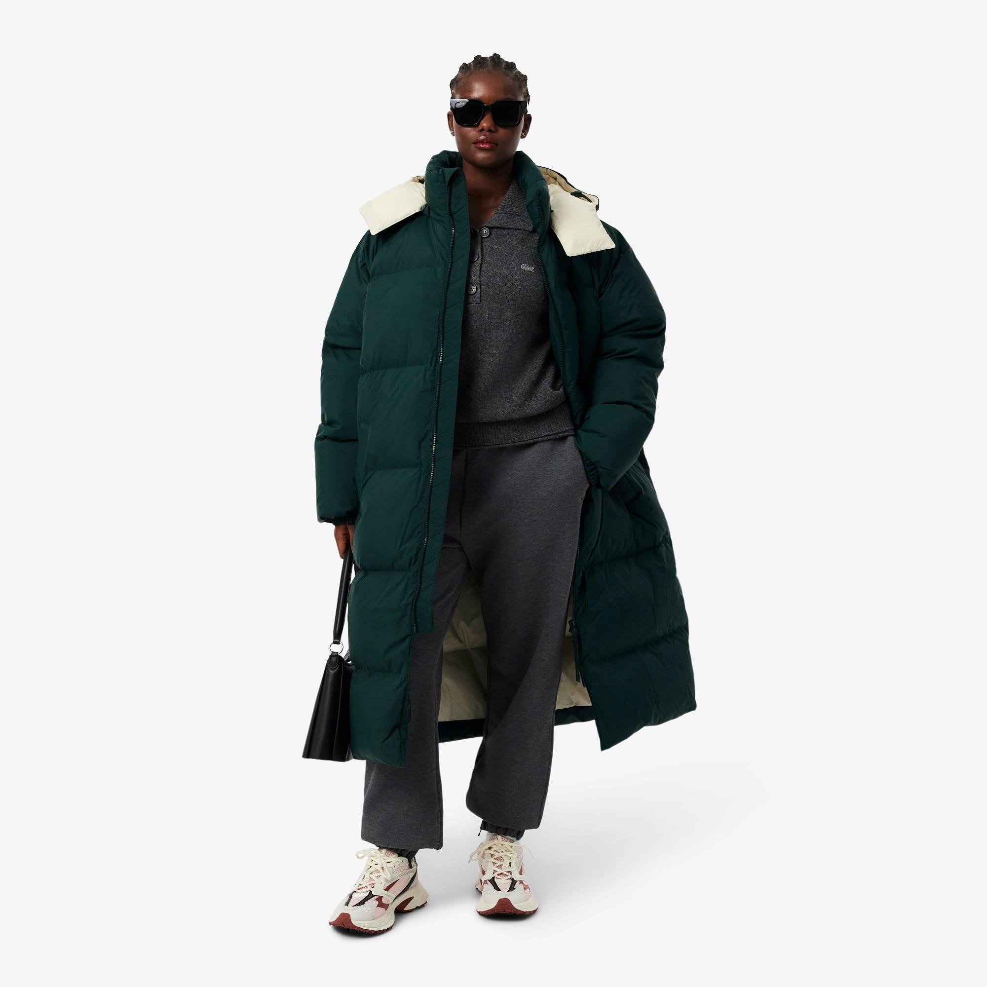 Women's Long Oversized Down Jacket by LACOSTE