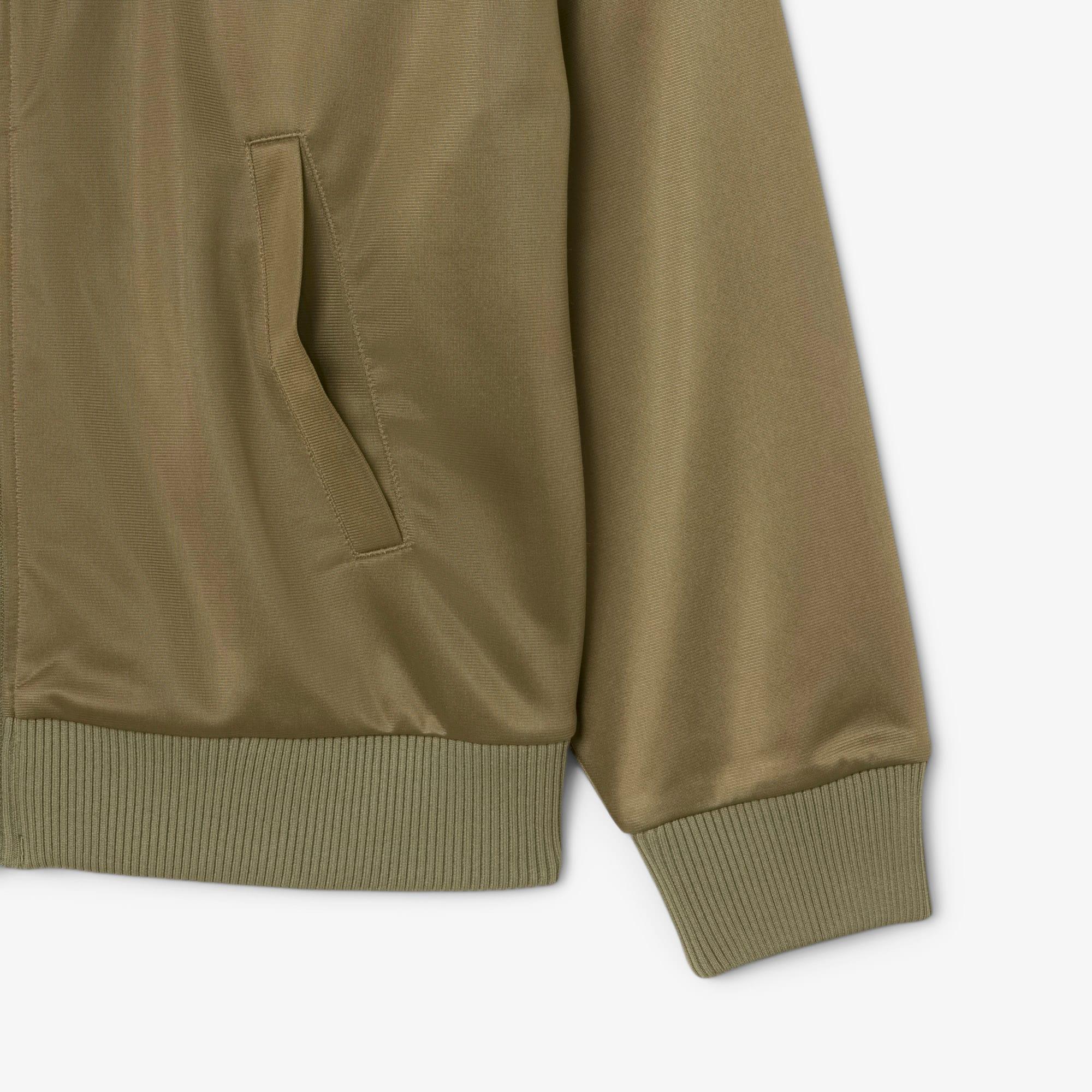 Women's Oversized Pointelle Stripe Satin Sweatshirt by LACOSTE