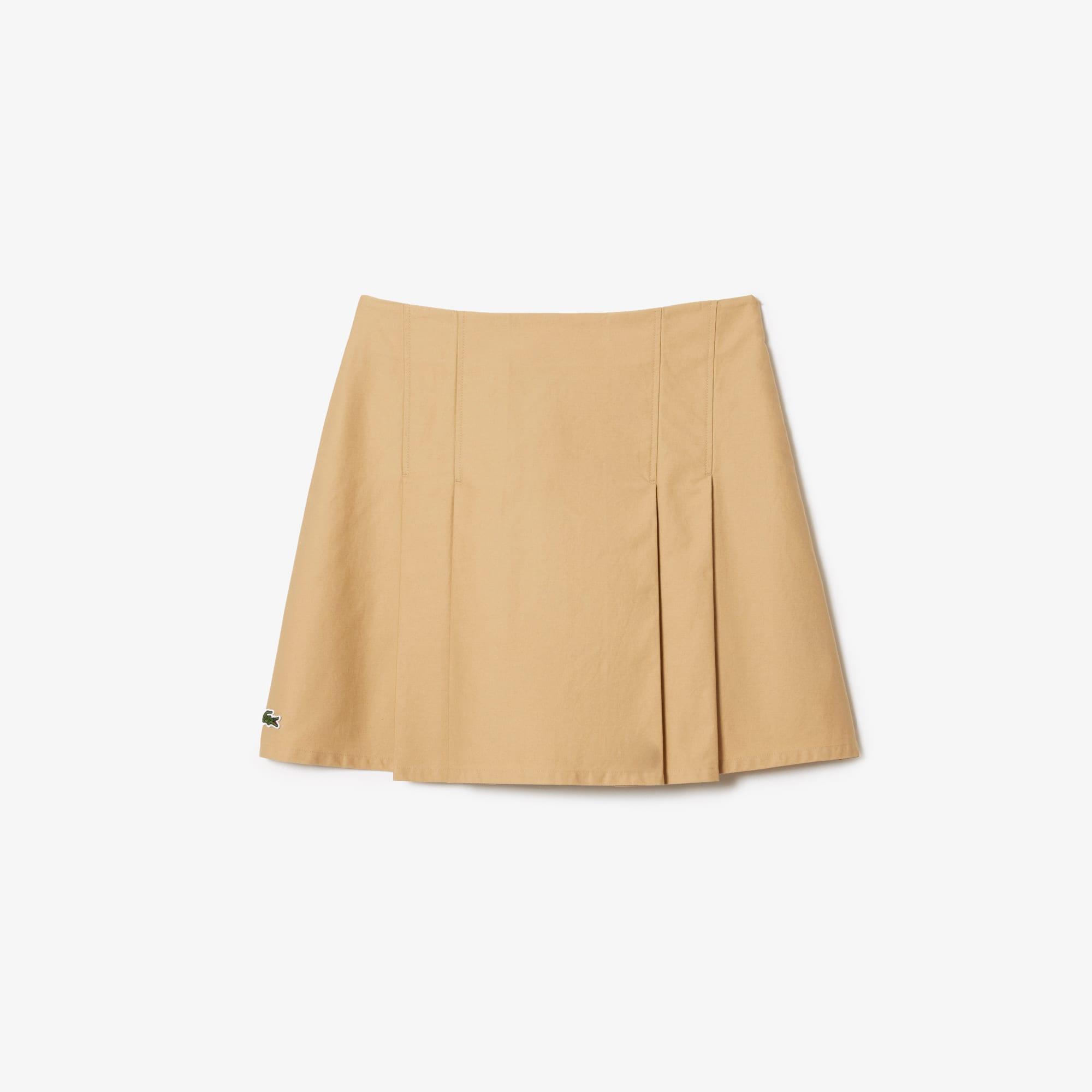 Women's Pleated Cotton Skirt by LACOSTE