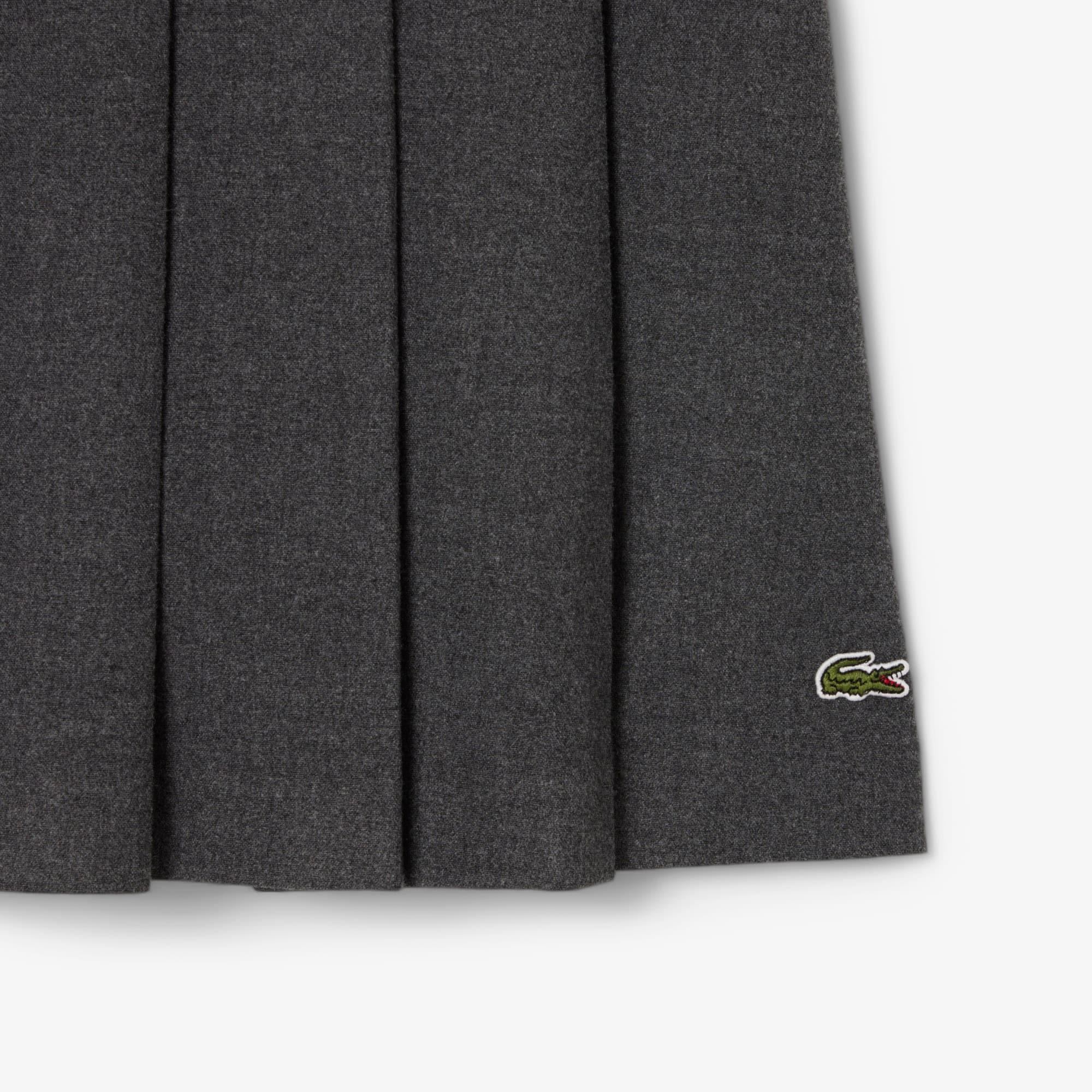 Women's Pleated Flannel Midi Skirt by LACOSTE