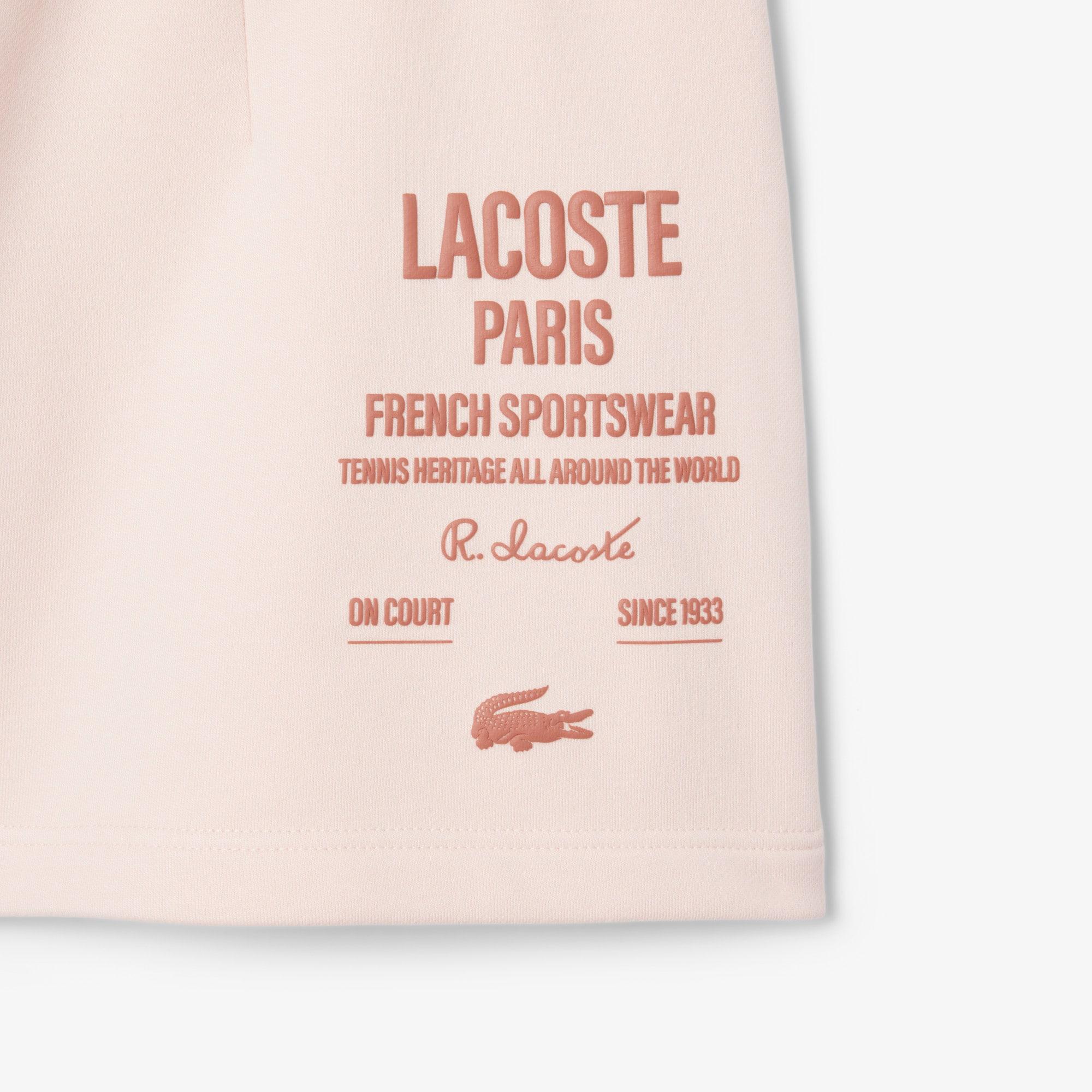 Women's Pleated Fleece Shorts by LACOSTE