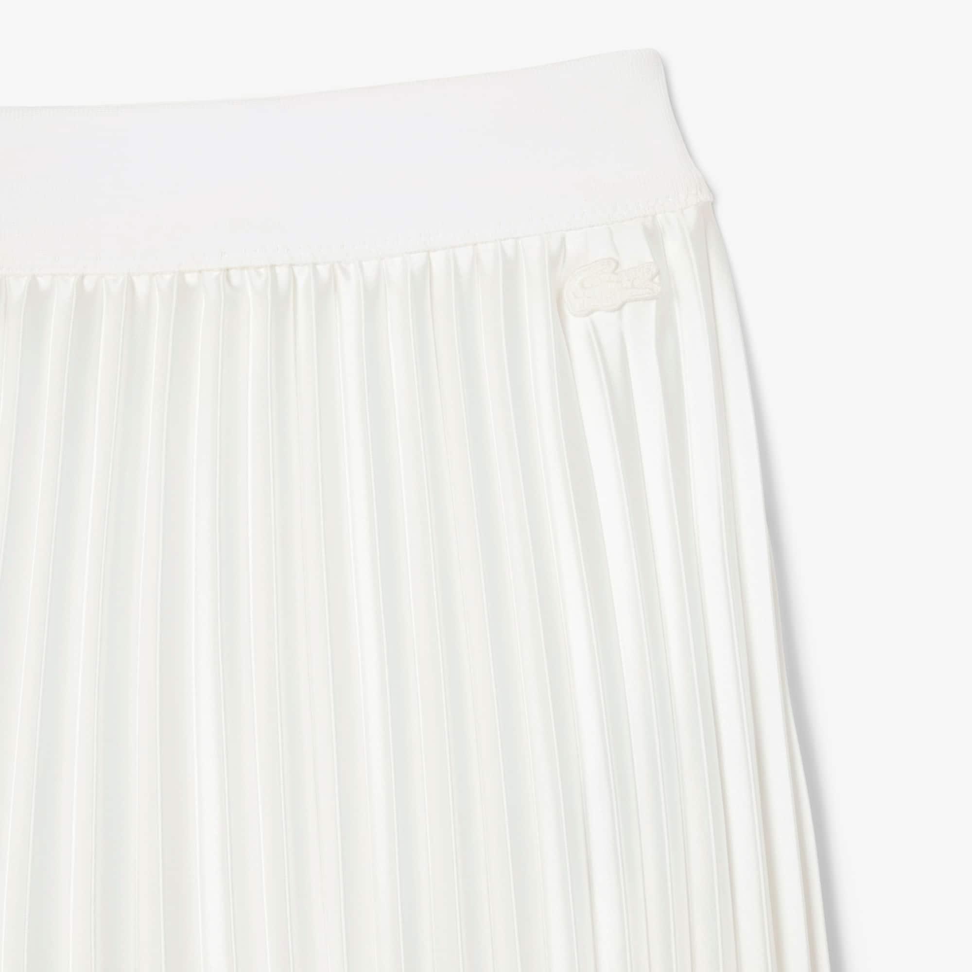 Women's Pleated Satin Midi Skirt by LACOSTE