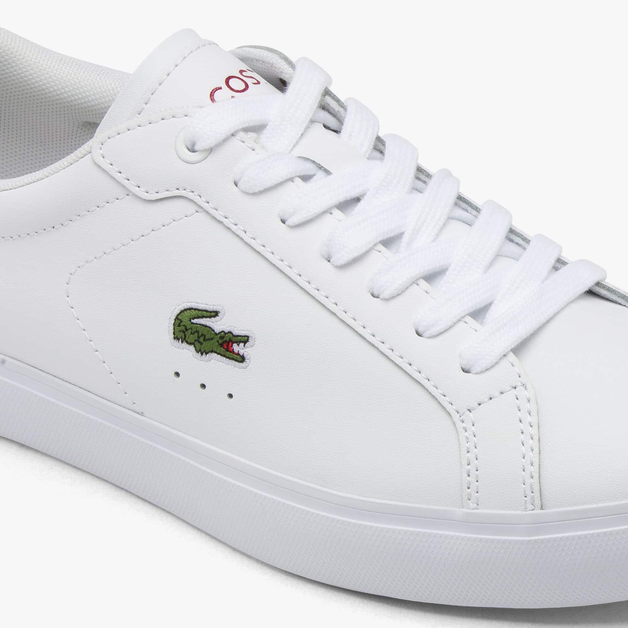 Women's Powercourt Leather Sneakers by LACOSTE