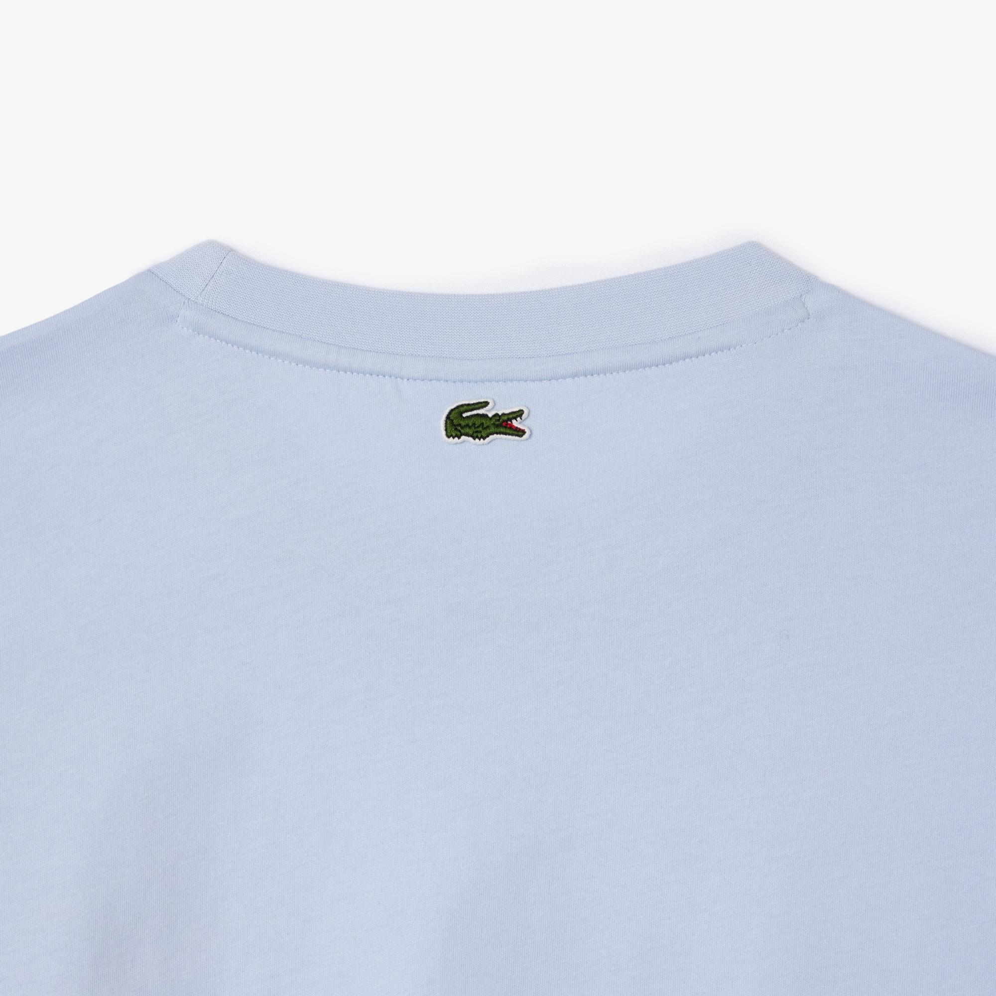 Women's Relaxed Fit Branded Cotton T-Shirt by LACOSTE