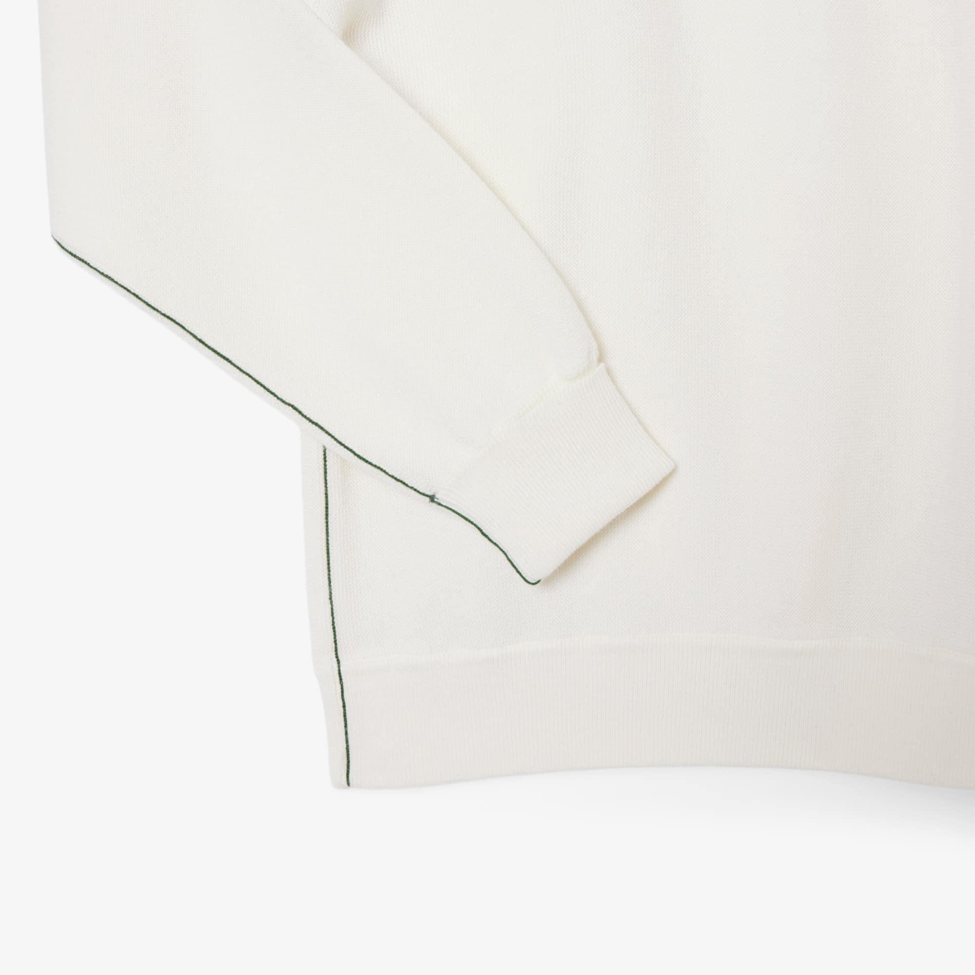 Women's Relaxed Fit Cotton Crew Neck Sweater by LACOSTE