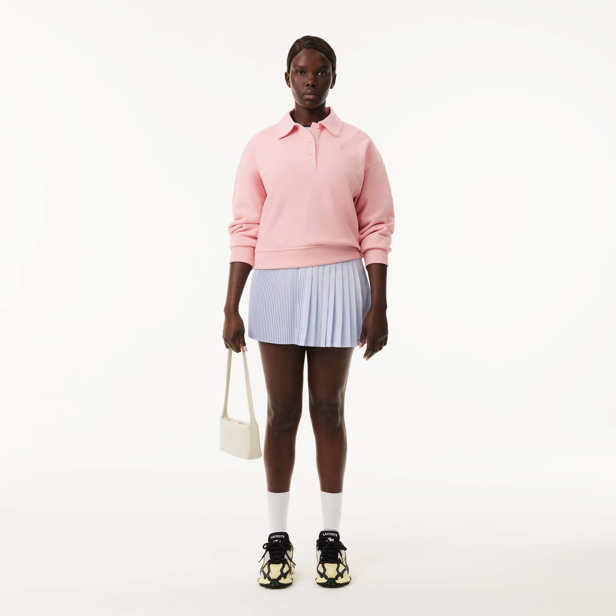 Women's Relaxed Fit Embroidered Polo Sweatshirt by LACOSTE