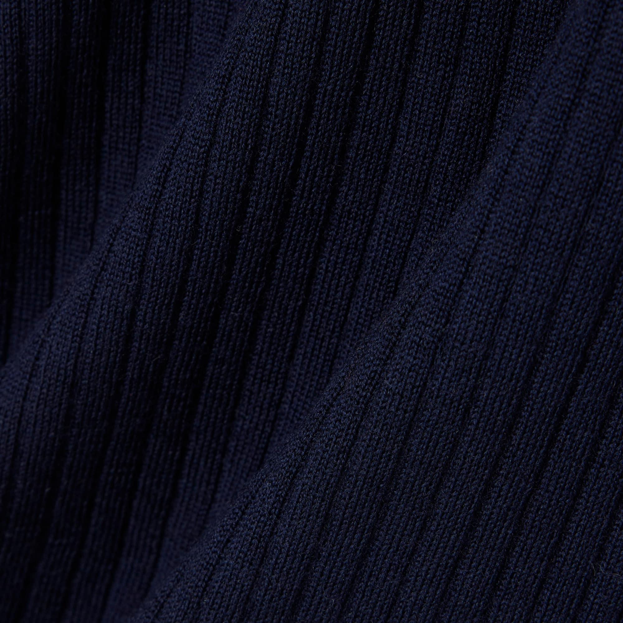 Women's Rib Knit Merino Wool Cardigan by LACOSTE