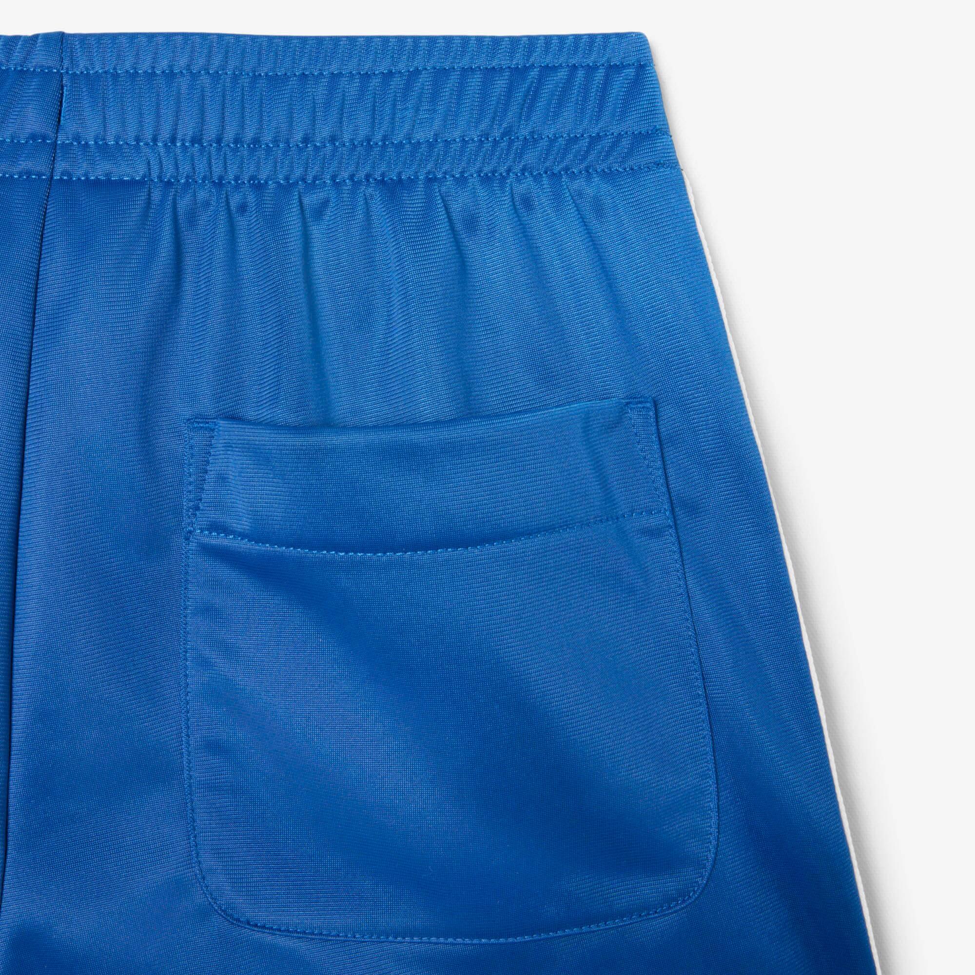 Women's Satin Jersey Pointelle Stripe Shorts by LACOSTE