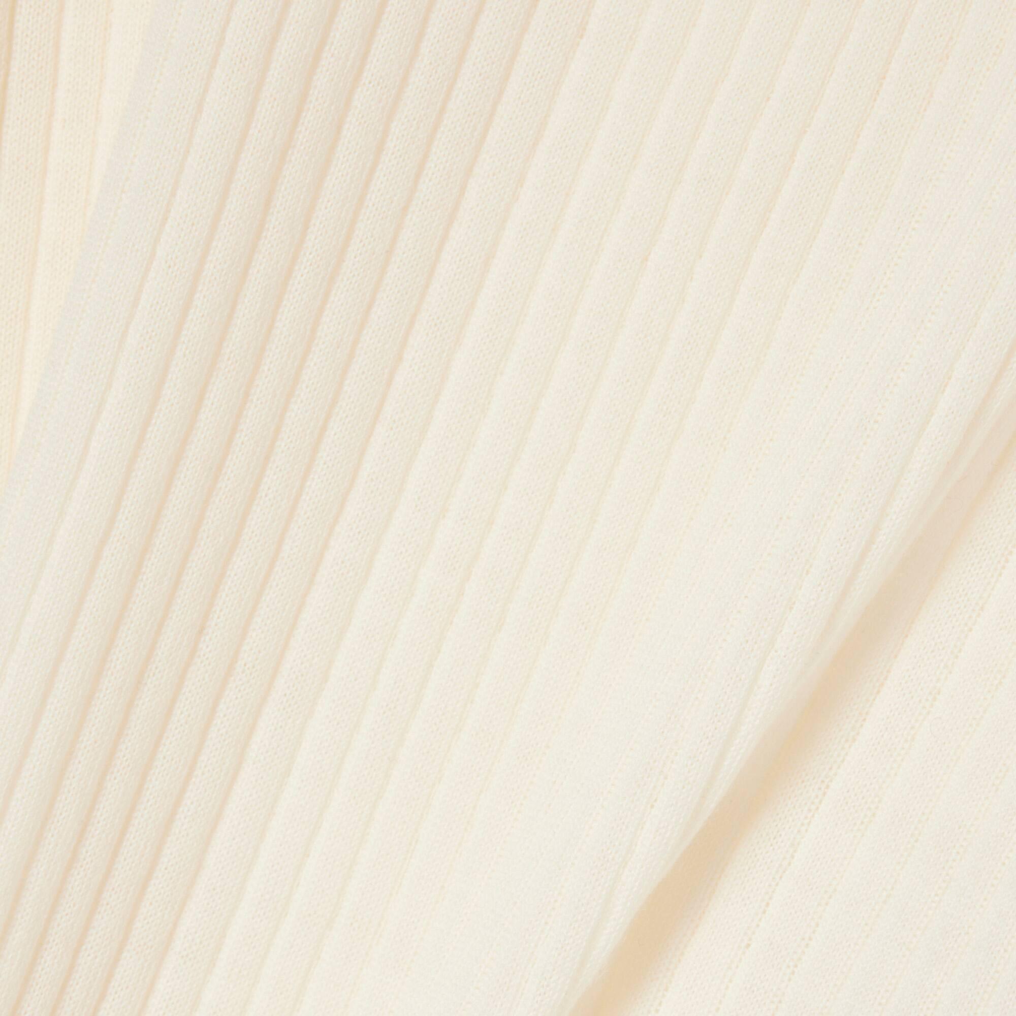 Women's Short Sleeve Merino Wool Rib Knit Sweater by LACOSTE