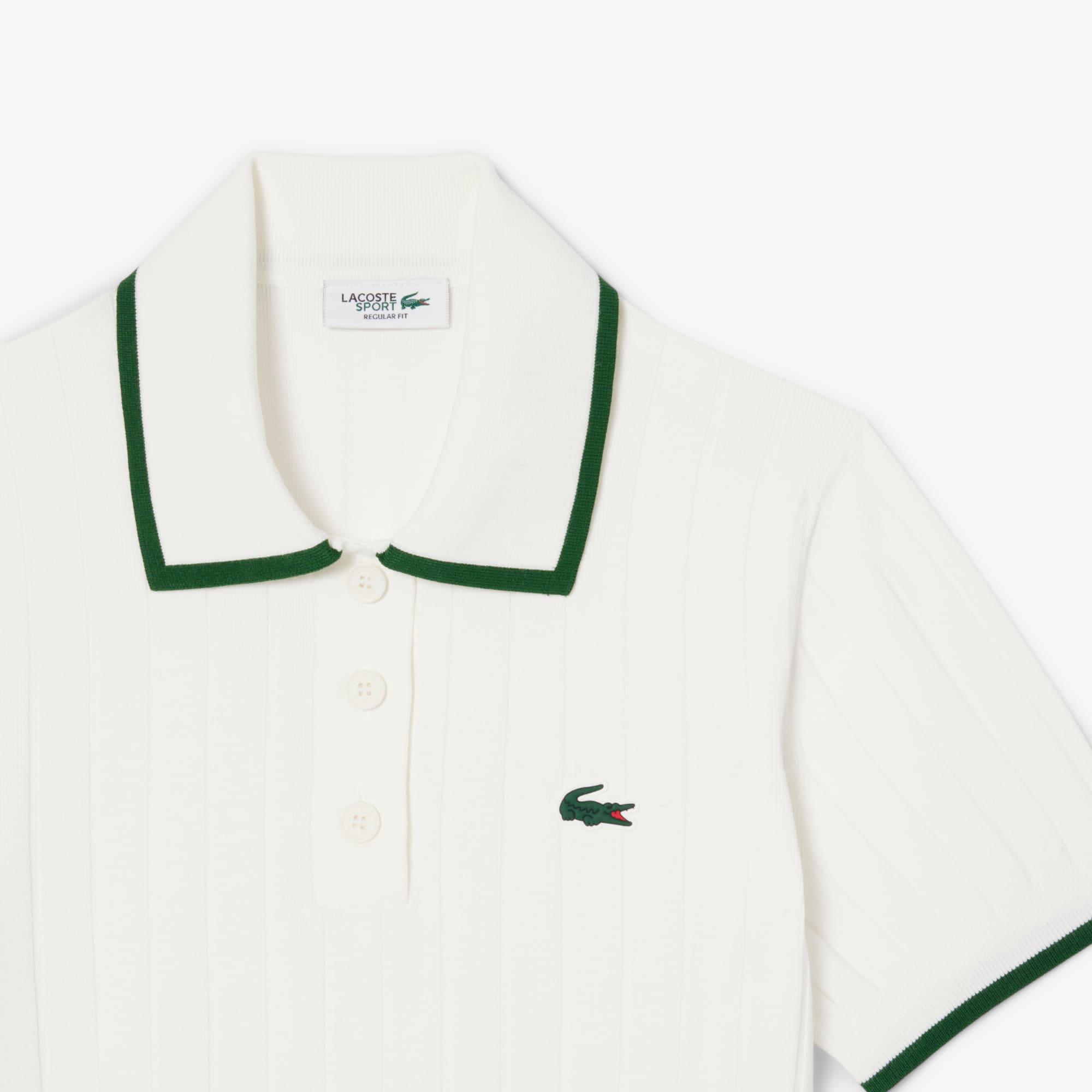 Women's Short Sleeve Polo Collar Golf Sweater by LACOSTE