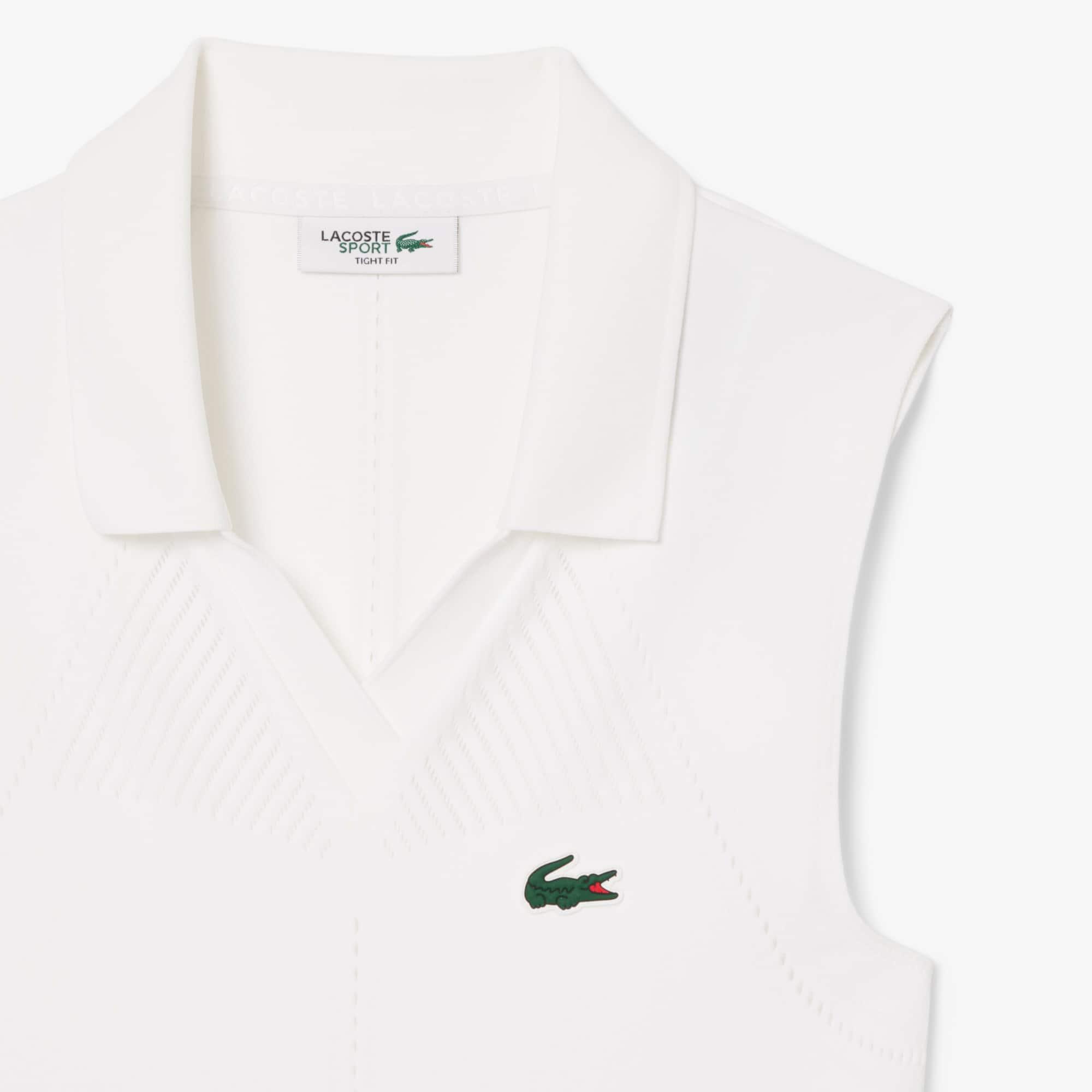 Women's Sleeveless Stretch Knit Tennis Polo by LACOSTE