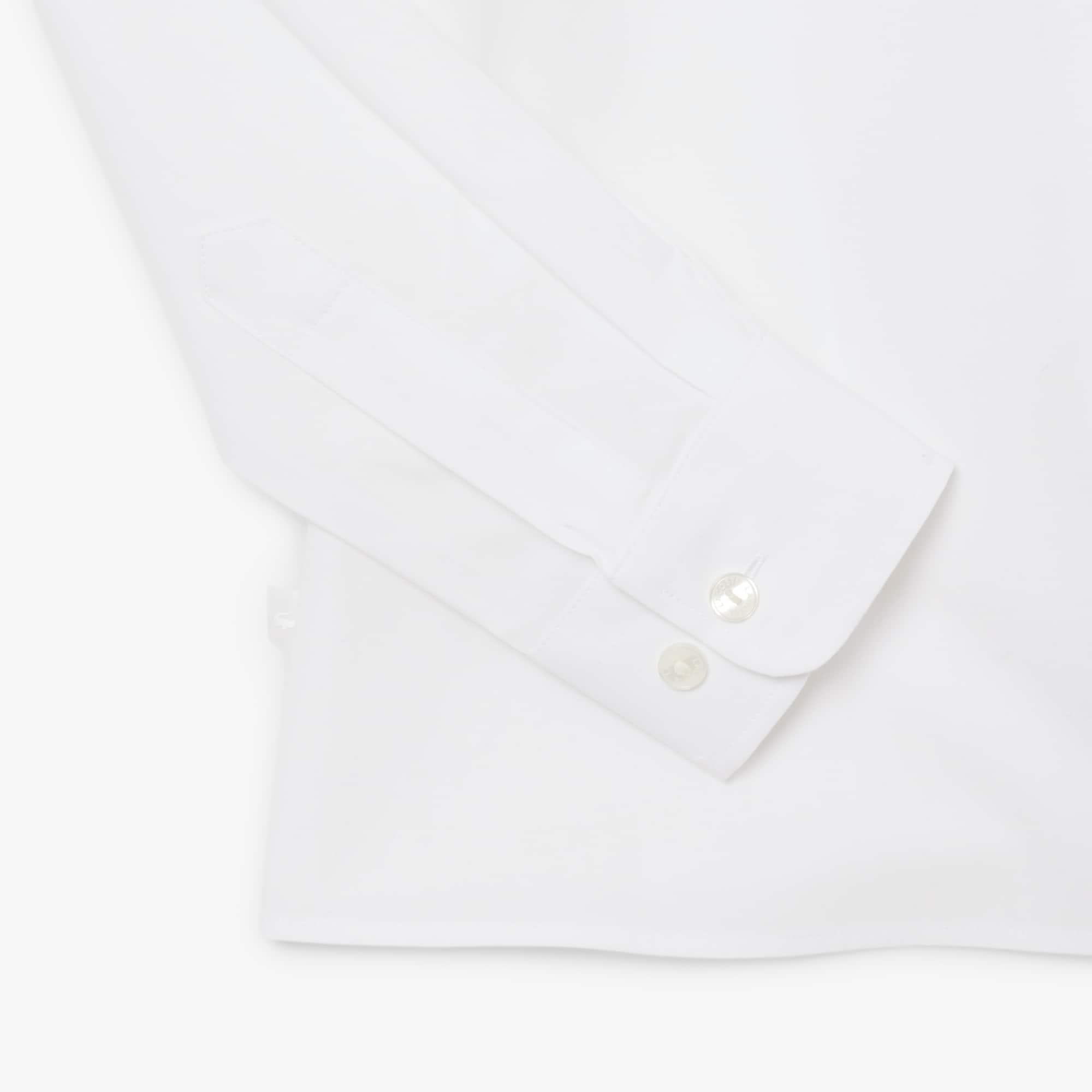 Women's Slim Fit Stretch Poplin Shirt by LACOSTE