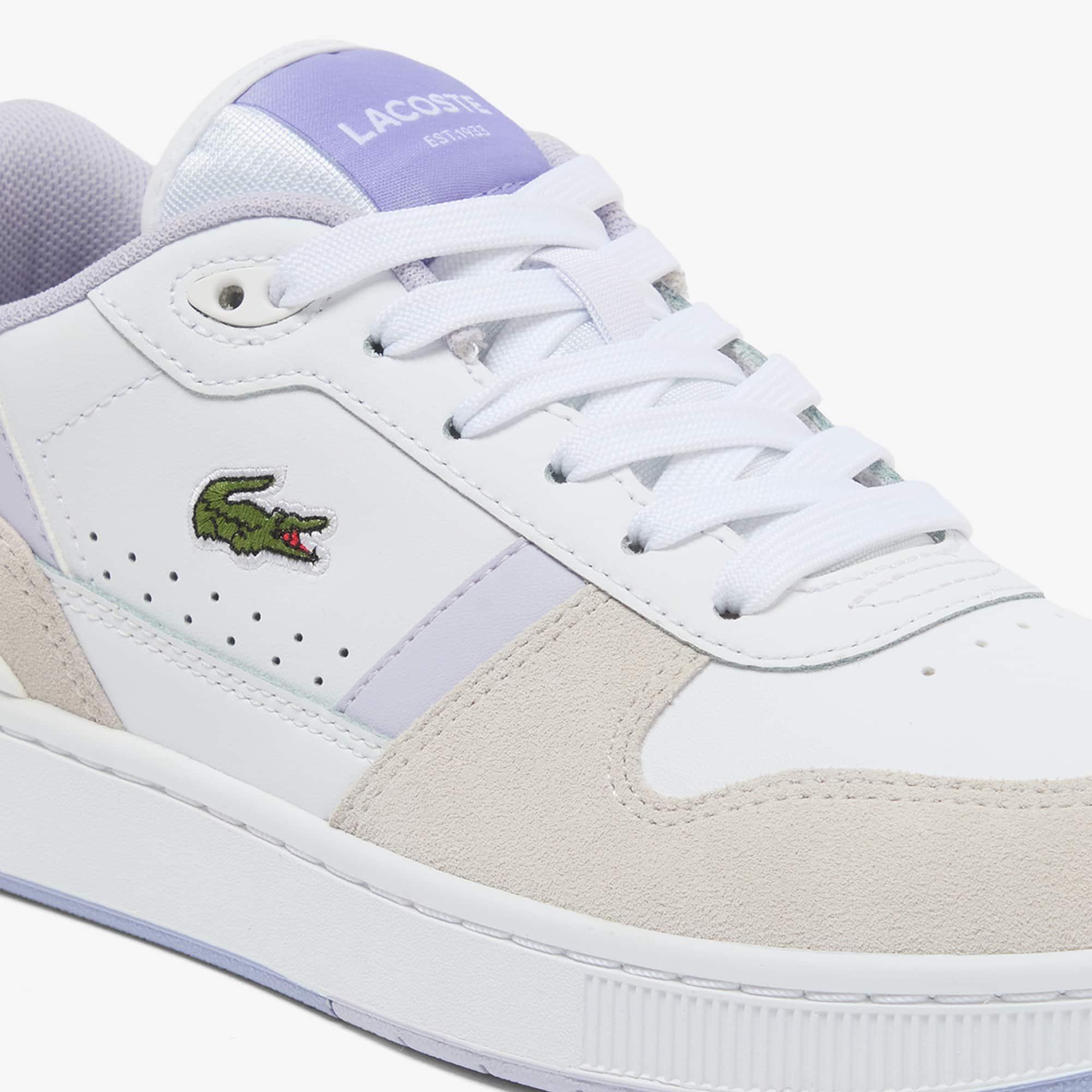 Women's T-Clip Set Leather Sneakers by LACOSTE