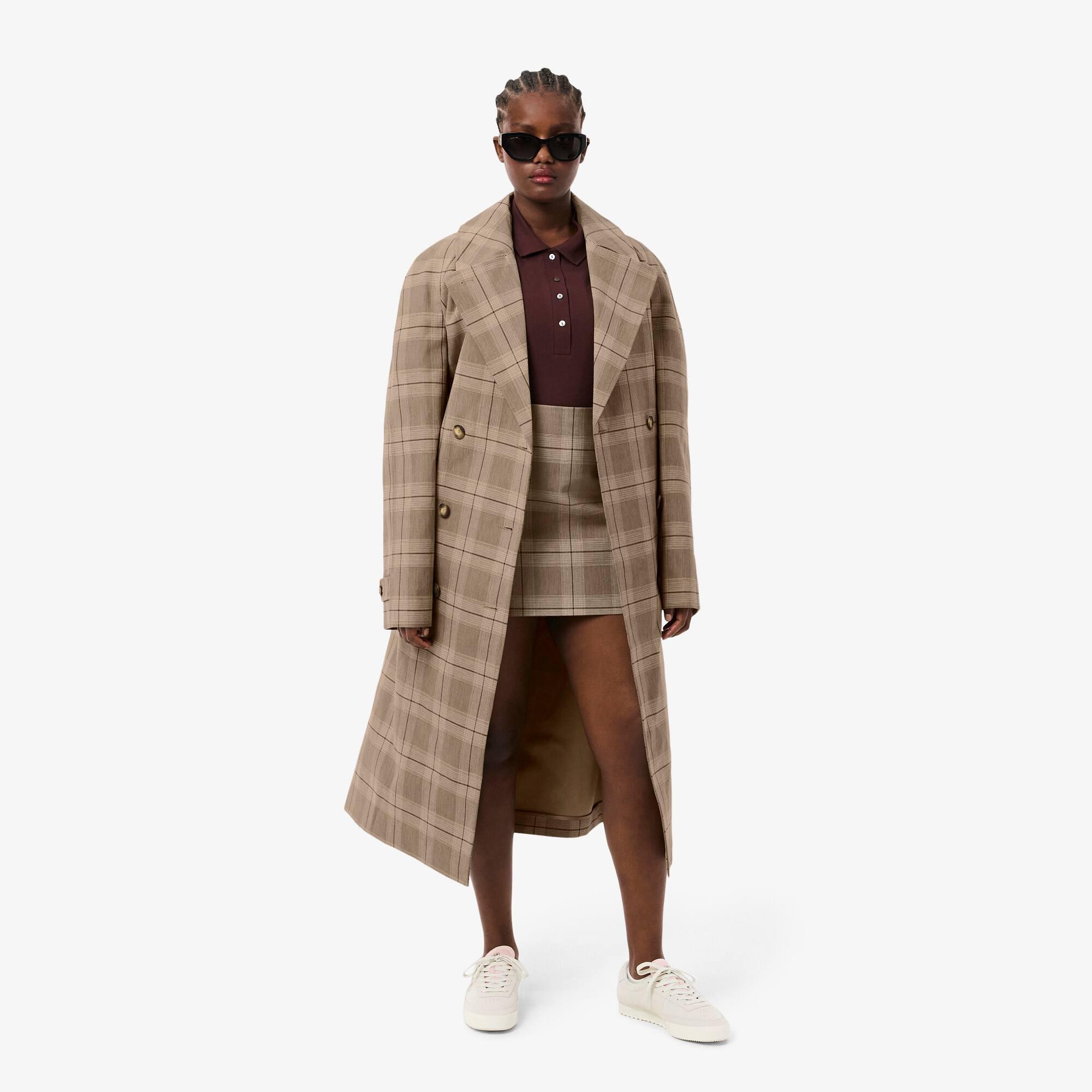 Women's Water-Repellent Plaid Skirt by LACOSTE