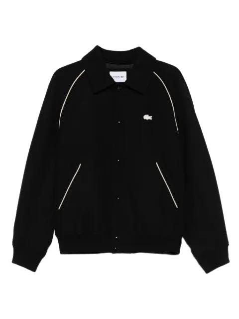 buttoned trim-detail bomber jacket by LACOSTE