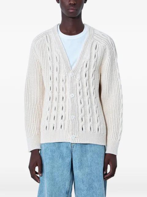 cable-knit cardigan by LACOSTE
