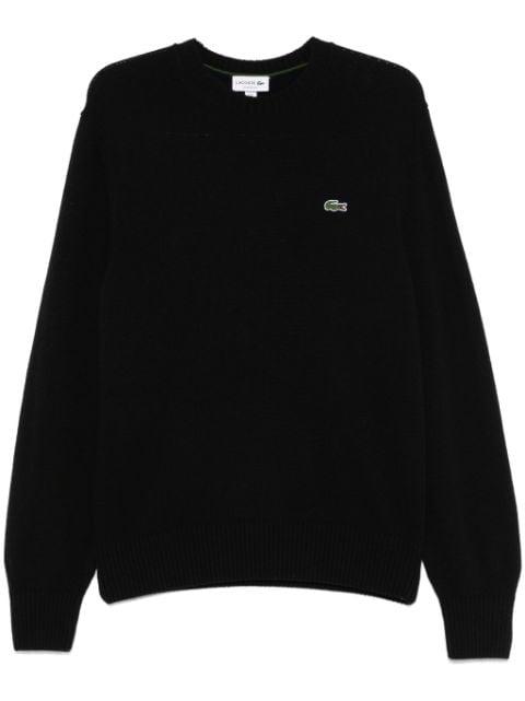 carded-wool crew-neck sweater by LACOSTE