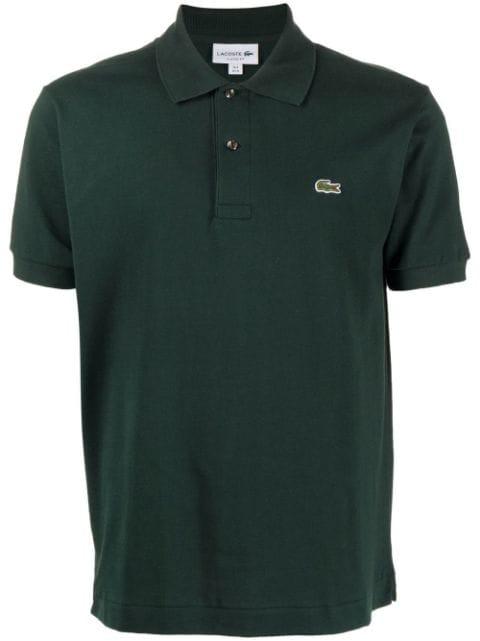 chest logo-patch polo shirt by LACOSTE