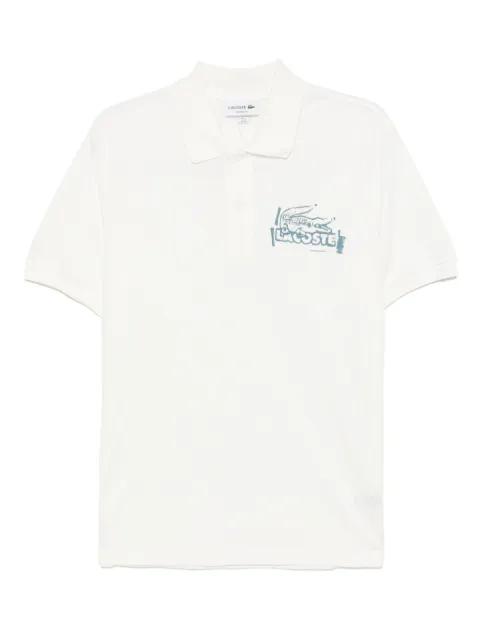 classic printed polo shirt by LACOSTE