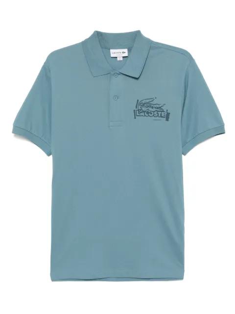classic printed polo shirt by LACOSTE