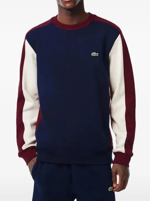 colourblock logo-detail sweatshirt by LACOSTE