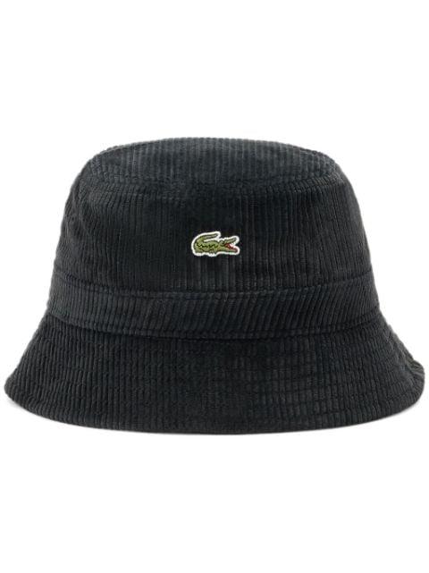 corduroy bucket hat by LACOSTE