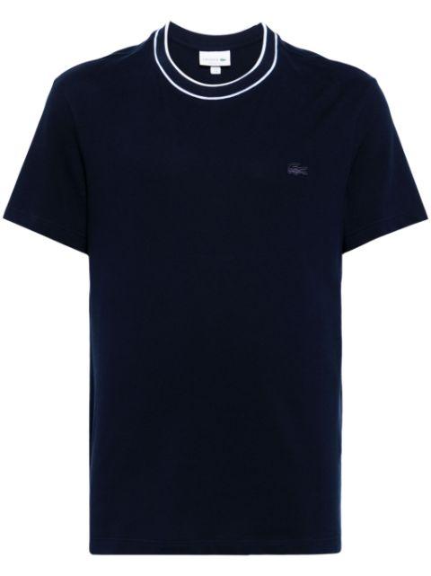crocodile-appliqué crew-neck T-shirt by LACOSTE