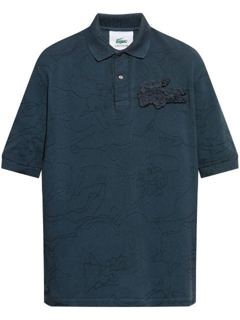crocodile-appliqué polo shirt by LACOSTE