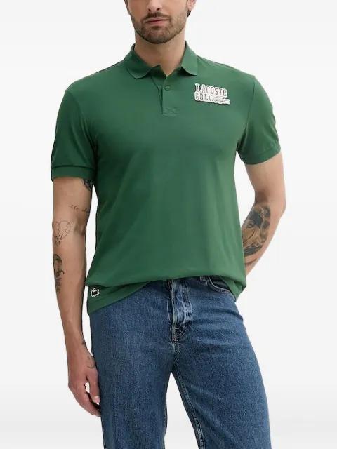 crocodile-patch short-sleeved polo shirt by LACOSTE