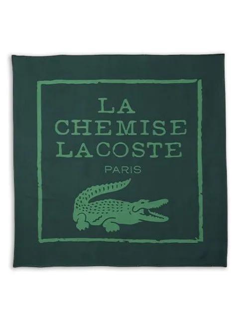 crocodile-print silk scarf by LACOSTE