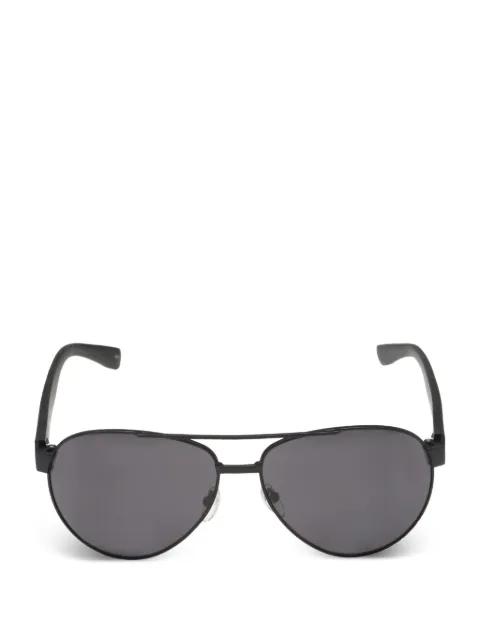 double-bridge pilot-frame sunglasses by LACOSTE