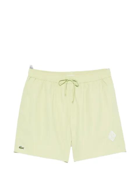 drawstring geometric swim shorts by LACOSTE